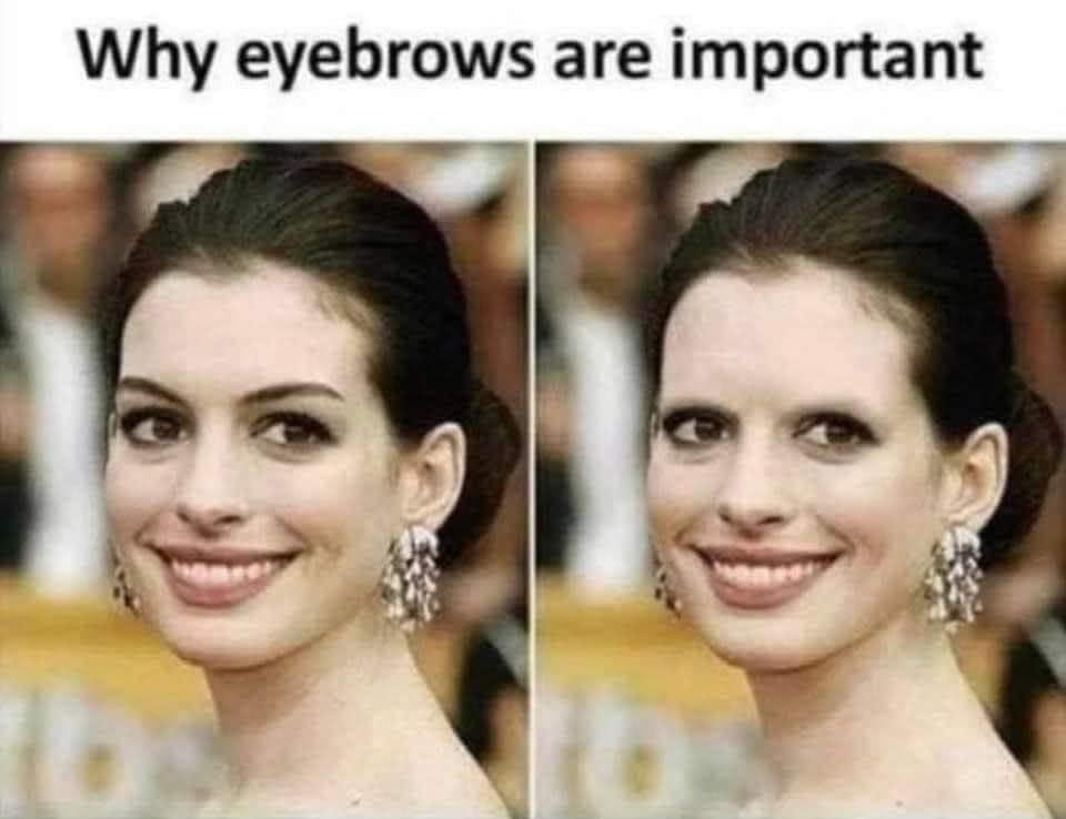 An Anne Hathaway meme on a blog about my experience with Portland microblading.